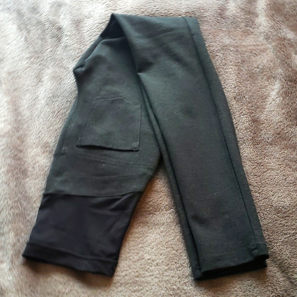Stork & Babe Grey Ponte de Roma Maternity Leggings